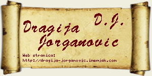 Dragija Jorganović vizit kartica